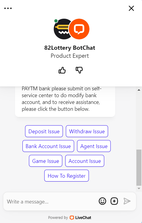Select your problem