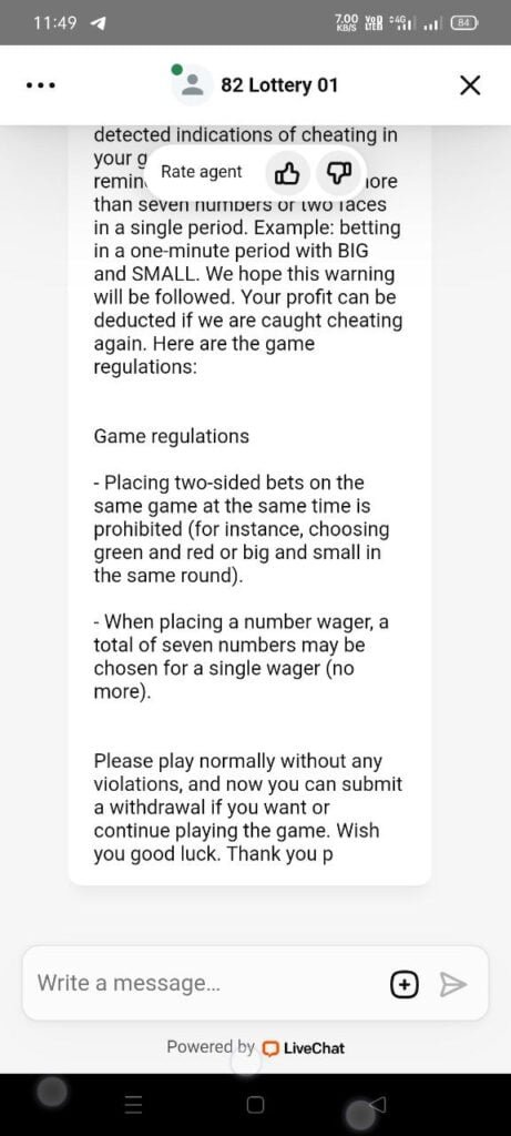 Withdraw Rejected due to illegal Betting