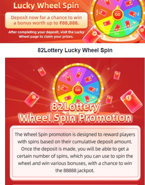 82 Lottery Lucky Wheel Spin