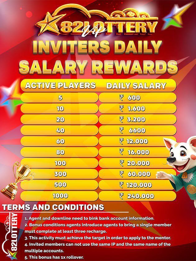 82 Lottery New Salary Chart-September 2024